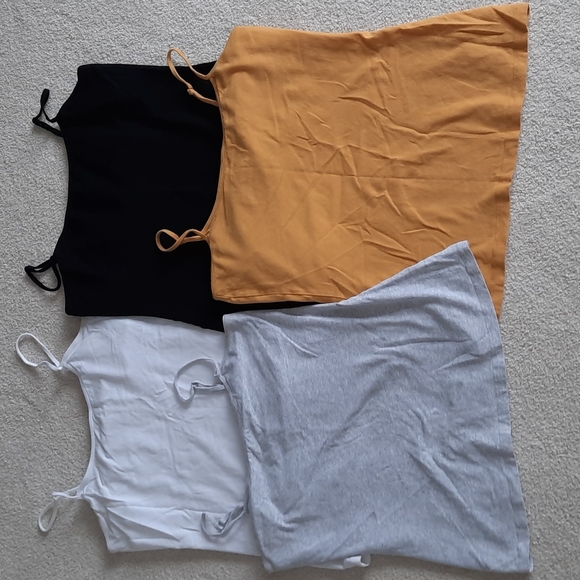Sonoma Tops - 4 large adjustable spaghetti strap tanktops